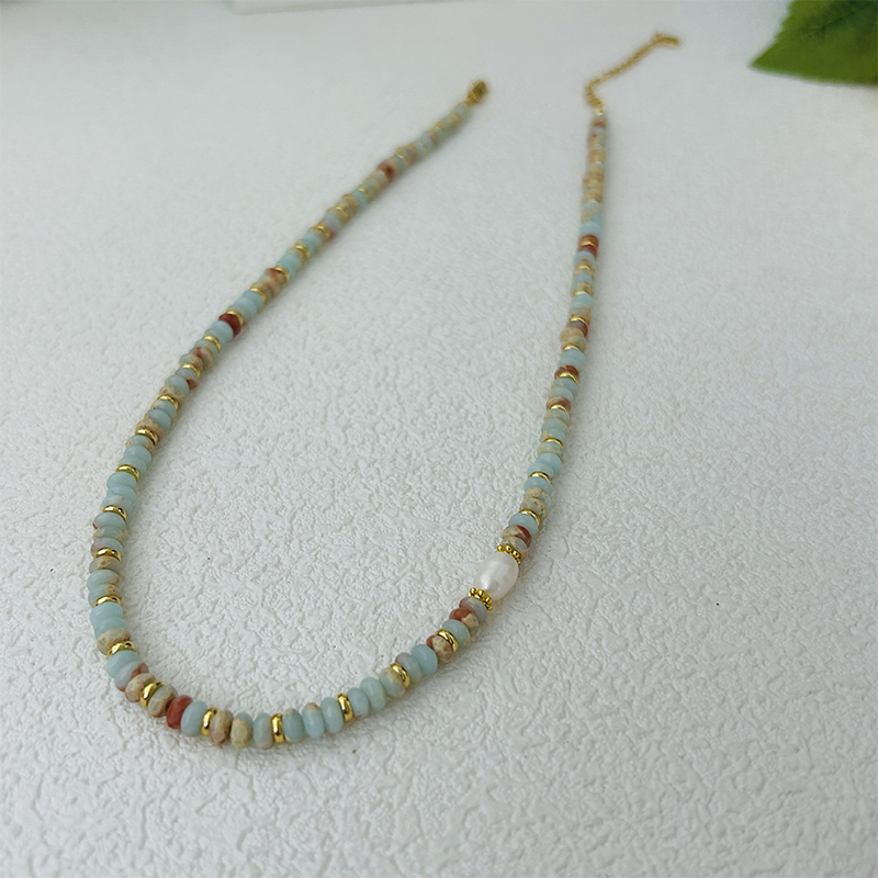 Travel Accessories Best - Handmade natural stone bead necklace with