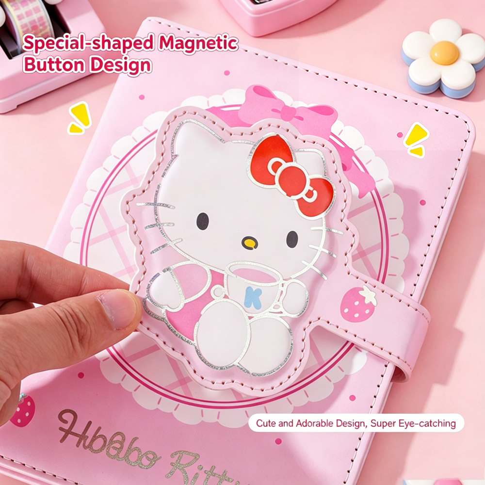 Travel Notebook Journal - Genuine Sanrio Hello Kitty A5 Magnetic