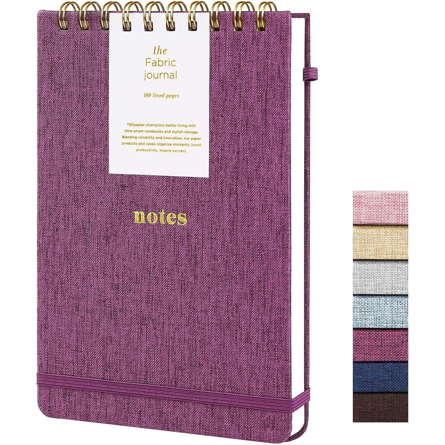 Travel Notebook Journal - A5 Top Spiral Notebook Hardcover Journal