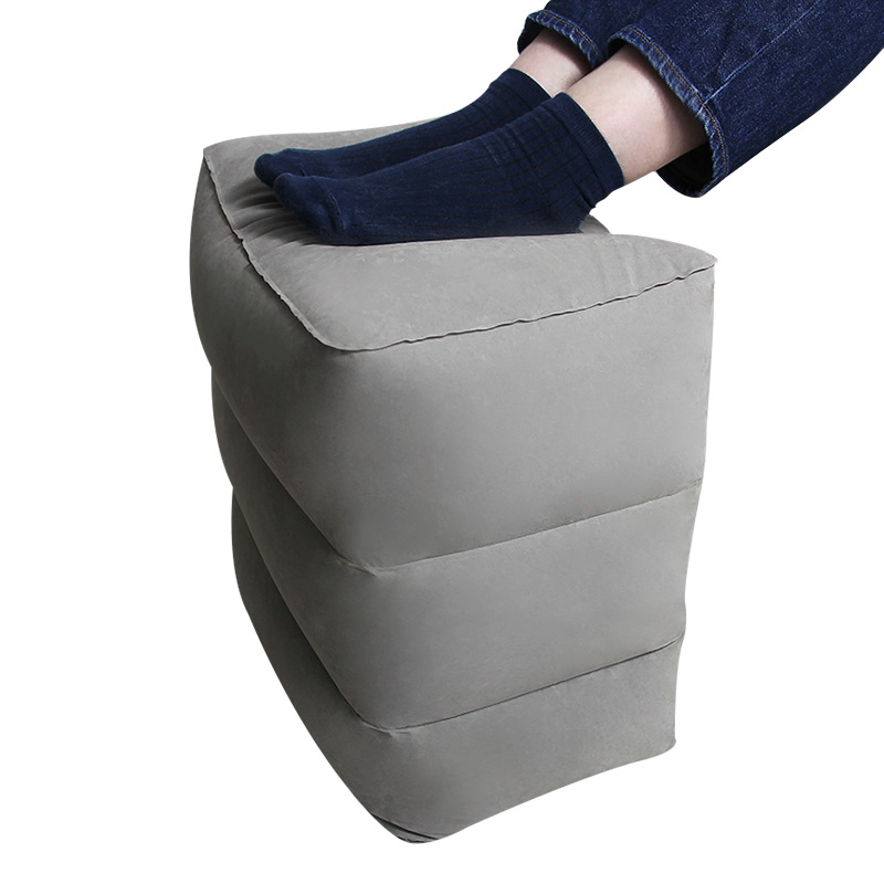 Travel Accessories For Train - 3 Layers Inflatable Travel Foot Rest