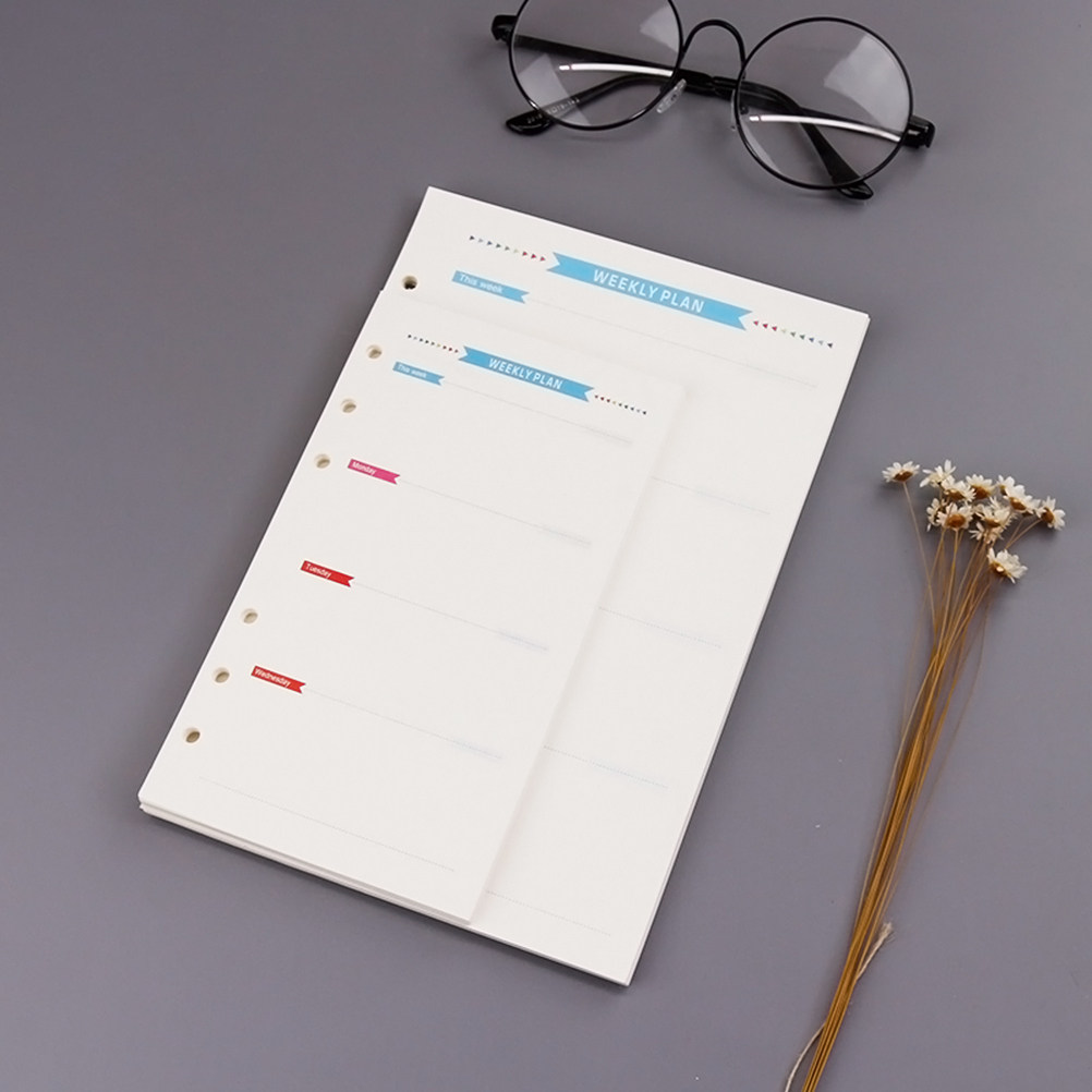 Travel Notebook Journal - A6 6-Ring 40 Sheets Lined Paper