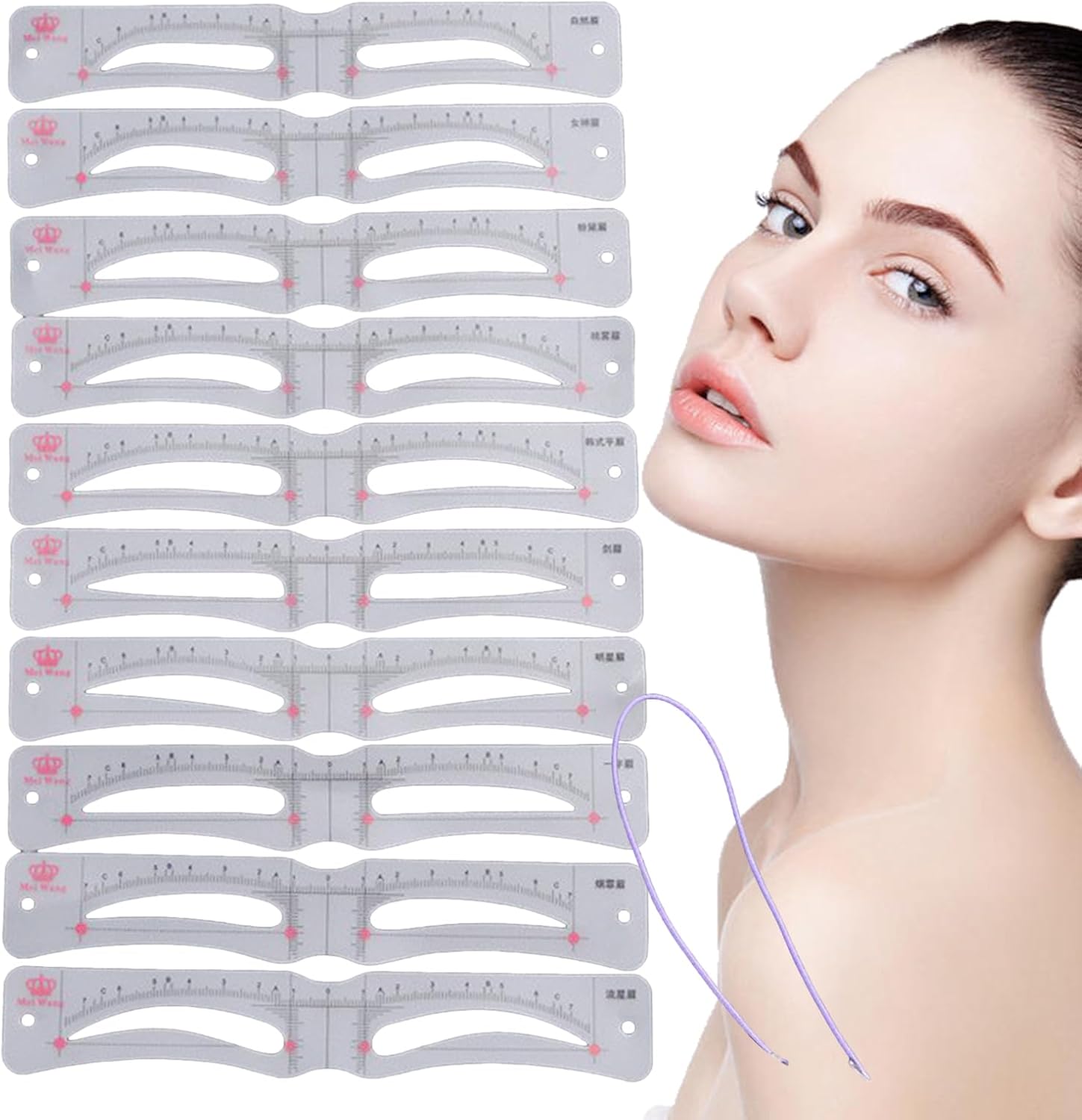 Reusable Eyebrow Stencil Set - - Travel Accessories Guide avaliação e preço