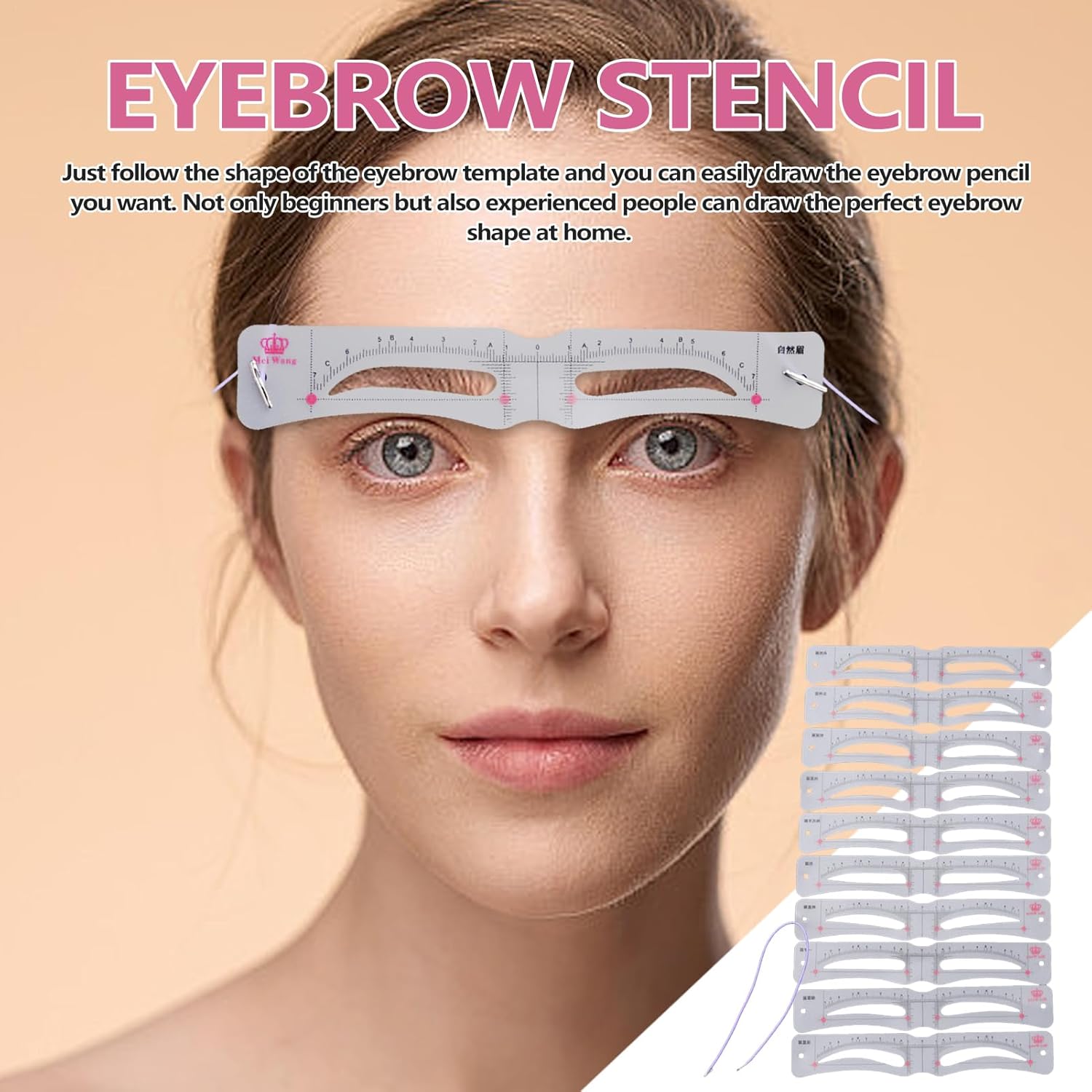 Reusable Eyebrow Stencil Set - - Travel Accessories Guide avaliação e preço