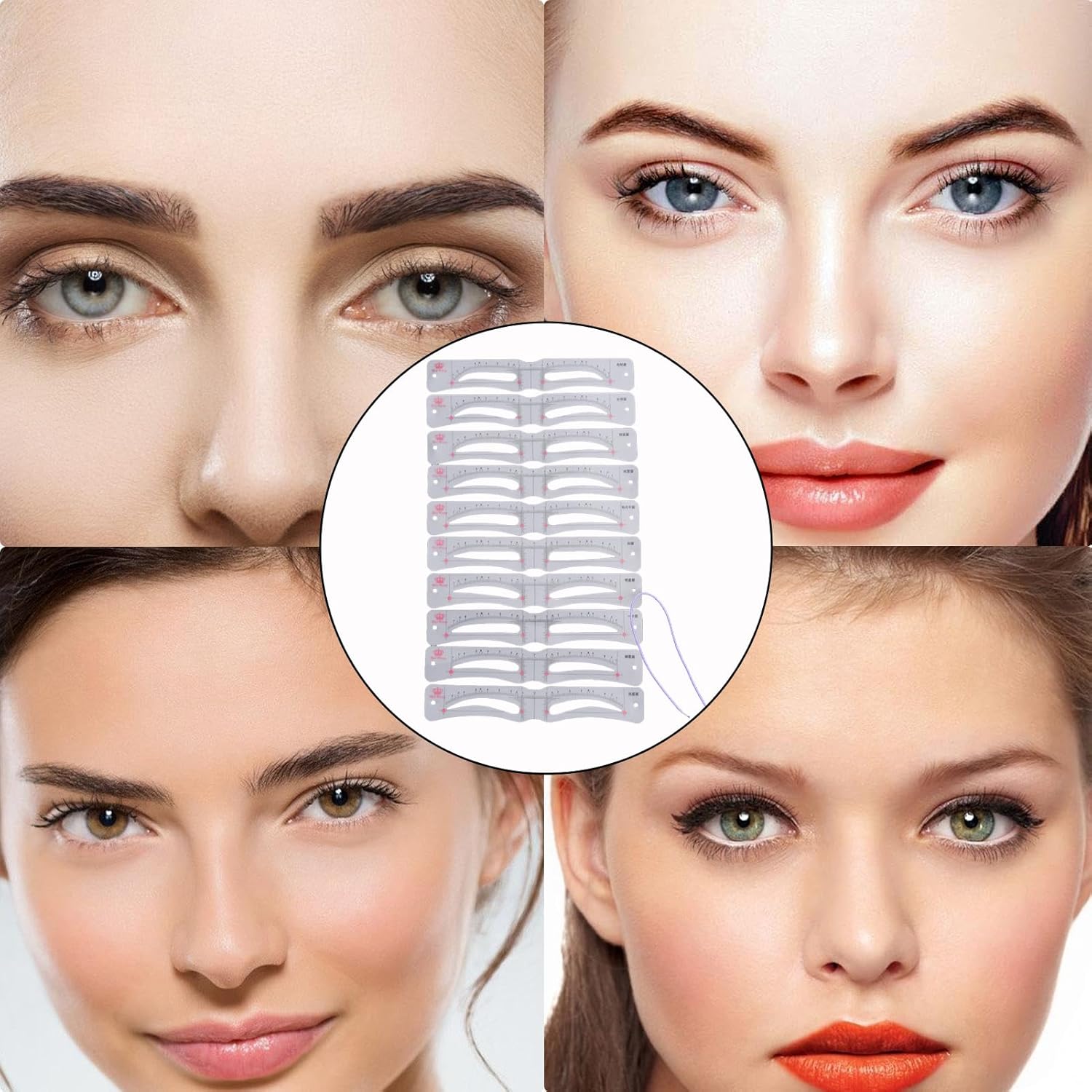 Reusable Eyebrow Stencil Set - - Travel Accessories Guide avaliação e preço