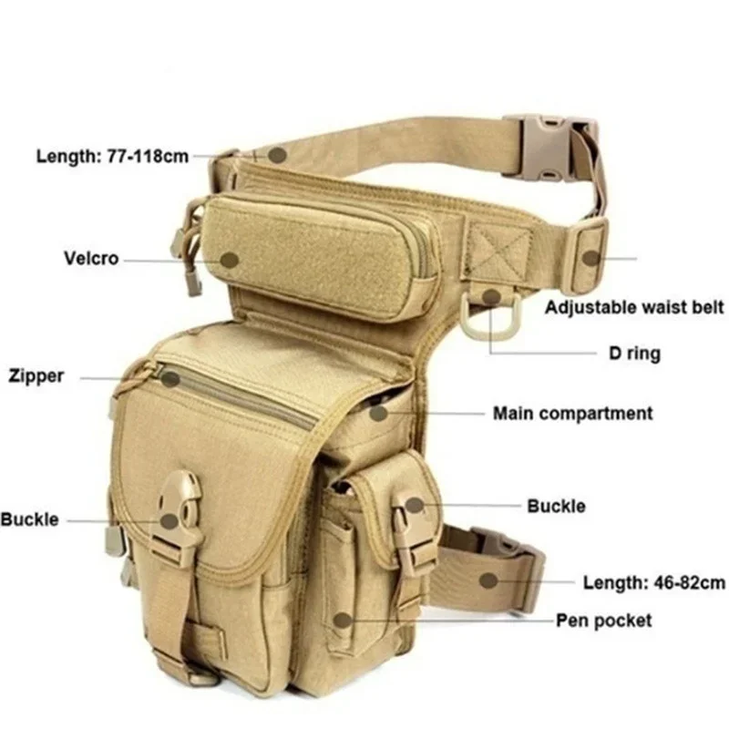 Men Outdoor Sports Leg Wrap Hi - Travel Accessories Hip Belt avaliação e preço