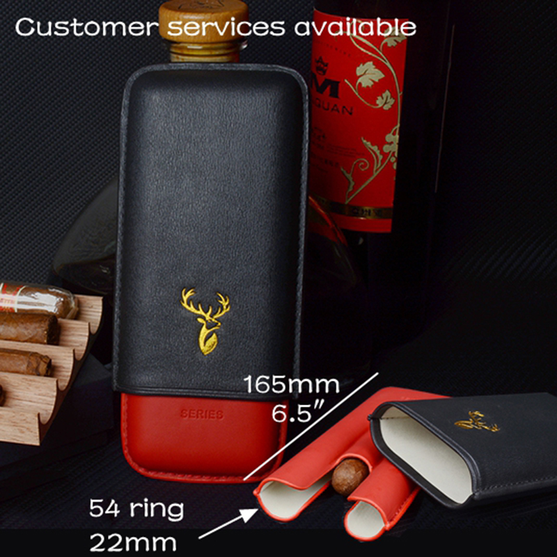 54 Ring Leather Cigar Case Bla - Travel Accessories Youtube avaliação e preço