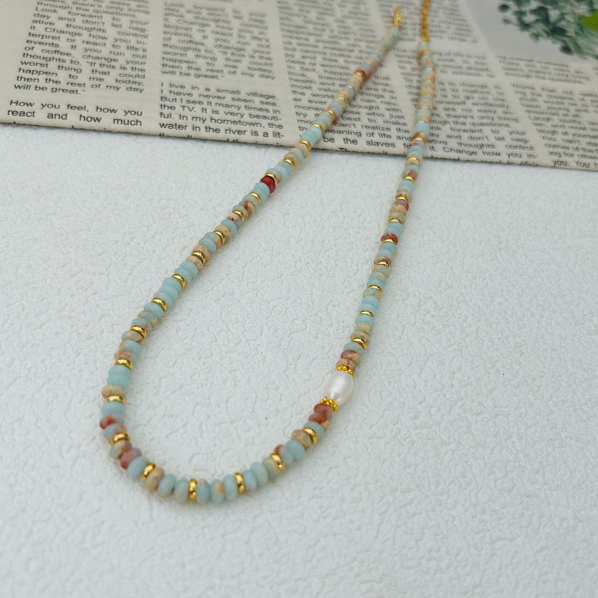 Handmade natural stone bead ne - Travel Accessories Best avaliação e preço