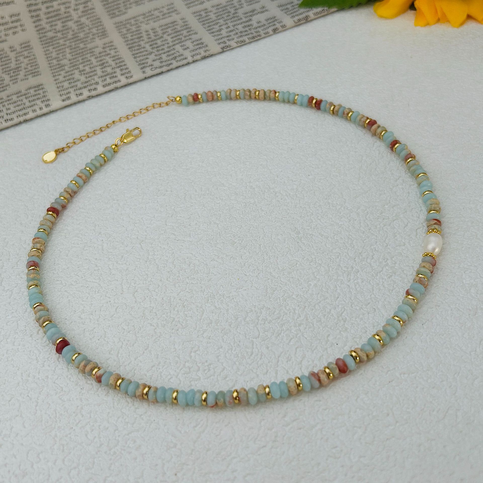 Handmade natural stone bead ne - Travel Accessories Best avaliação e preço