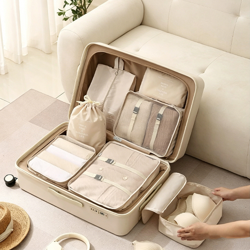 7-Piece Packing Cubes Set - Tr - Travel Accessories Gift Set avaliação e preço