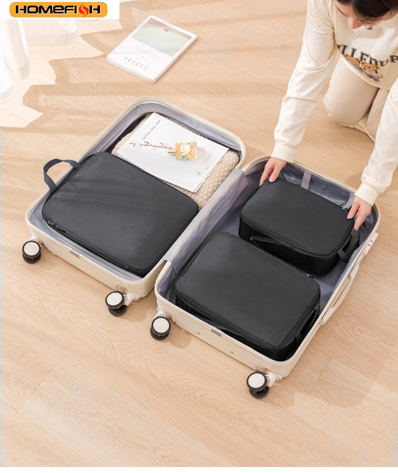 HOMEFISH 3Pcs/Set Travel Compr - Travel Accessories Gift Set avaliação e preço