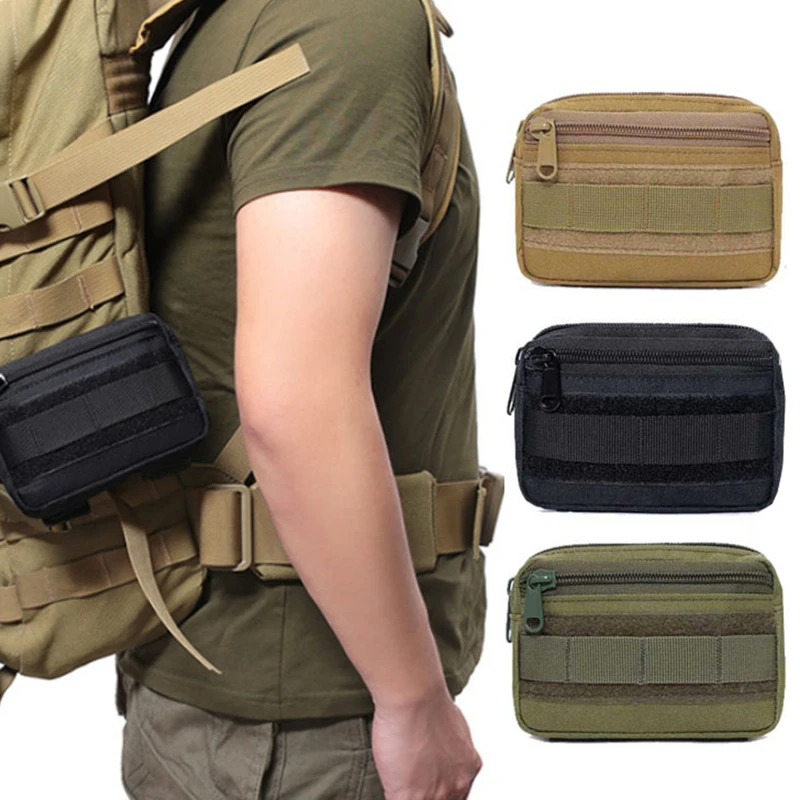 Double Layer EDC Pack Men Moll - Travel Accessories Hip Belt avaliação e preço