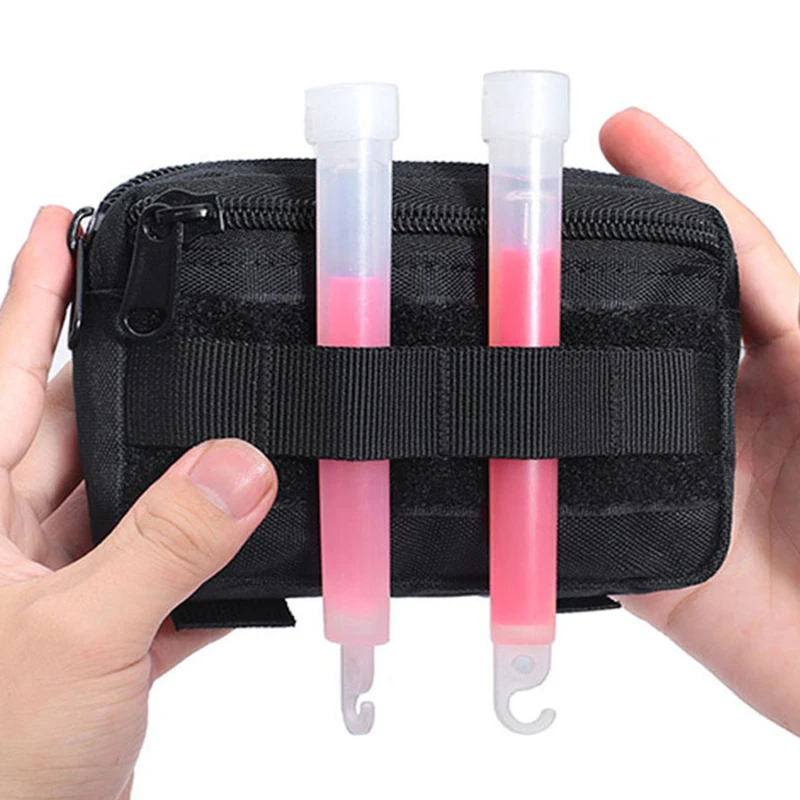 Double Layer EDC Pack Men Moll - Travel Accessories Hip Belt avaliação e preço