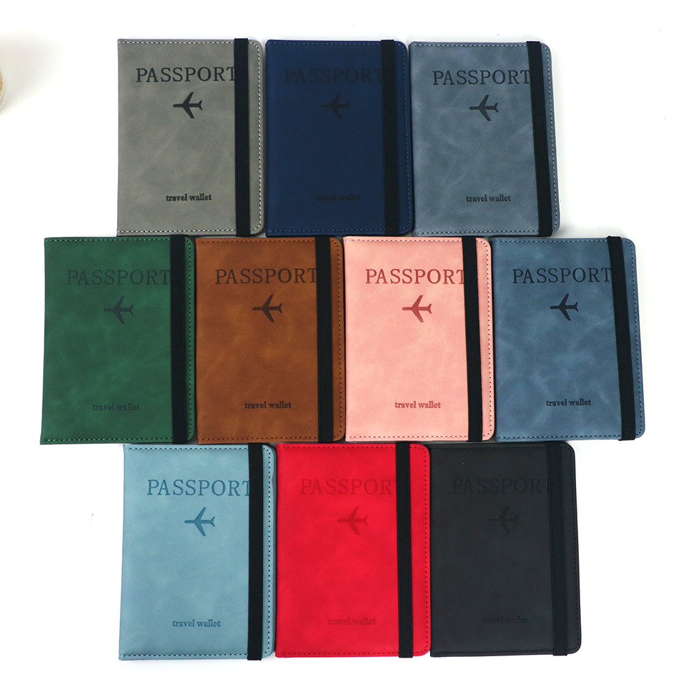 Customized name PU leather pas - Travel Accessories Gift Set avaliação e preço
