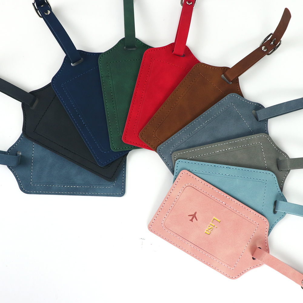 Customized name PU leather pas - Travel Accessories Gift Set avaliação e preço