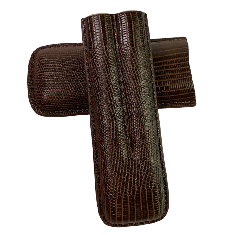 Man-made Leather Cigar Case 2  - Travel Accessories Youtube avaliação e preço