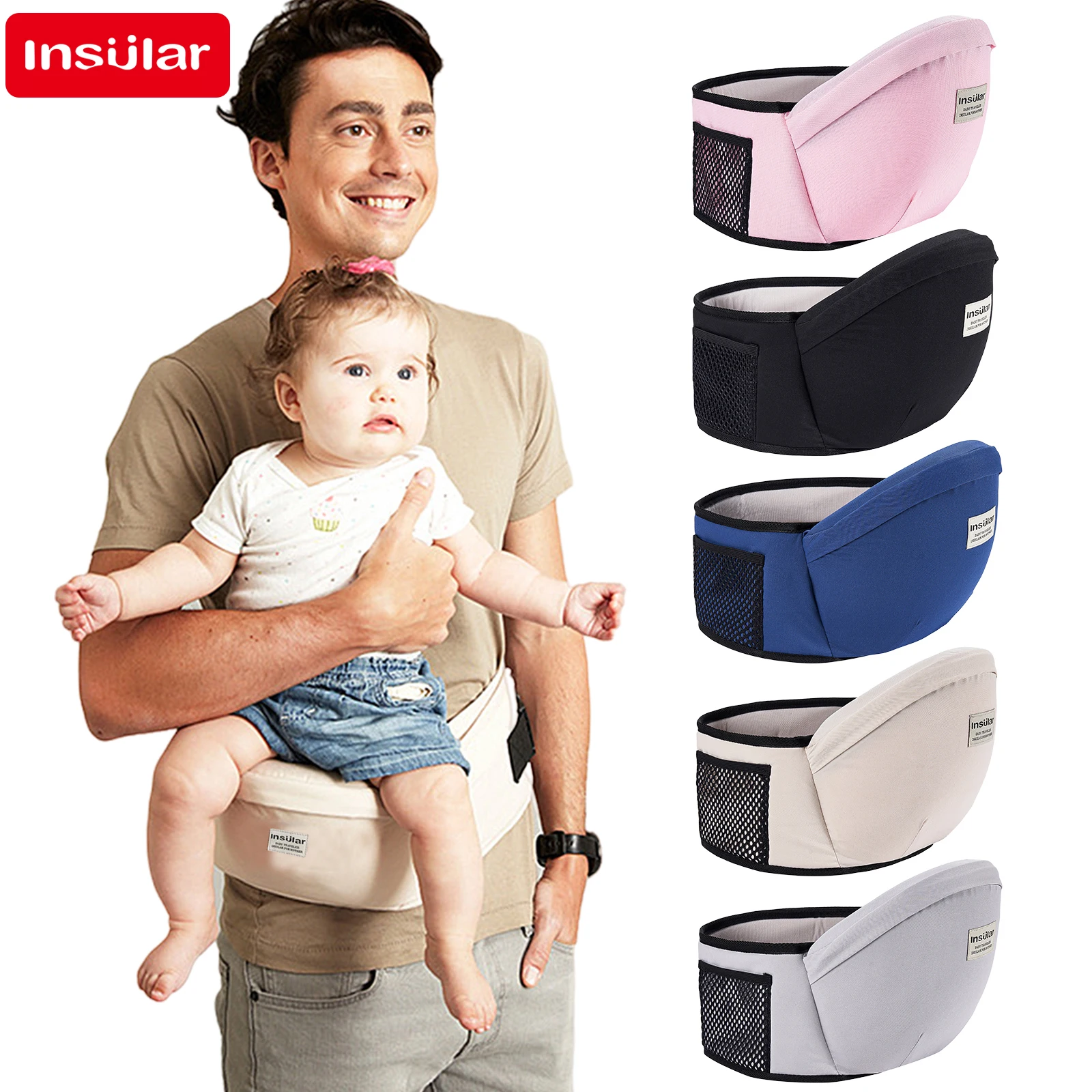 Thickened Baby Hip Seat Carrie - Travel Accessories Hip Belt avaliação e preço