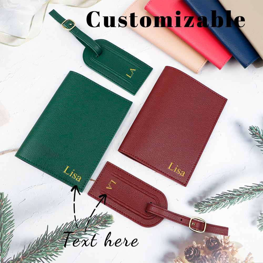 Customized letter pu leather a - Travel Accessories Gift Set avaliação e preço