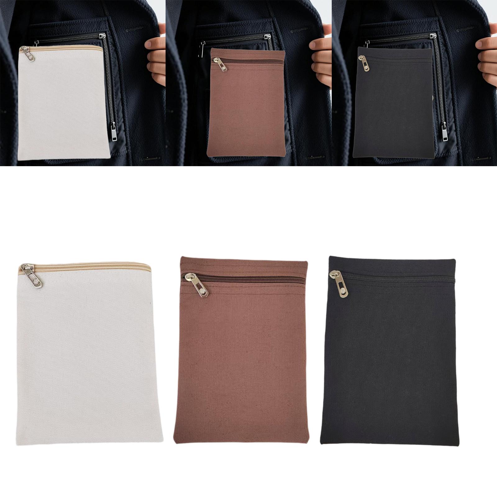 Canvas Inside Pocket Zipper Gu - Travel Accessories Guide avaliação e preço