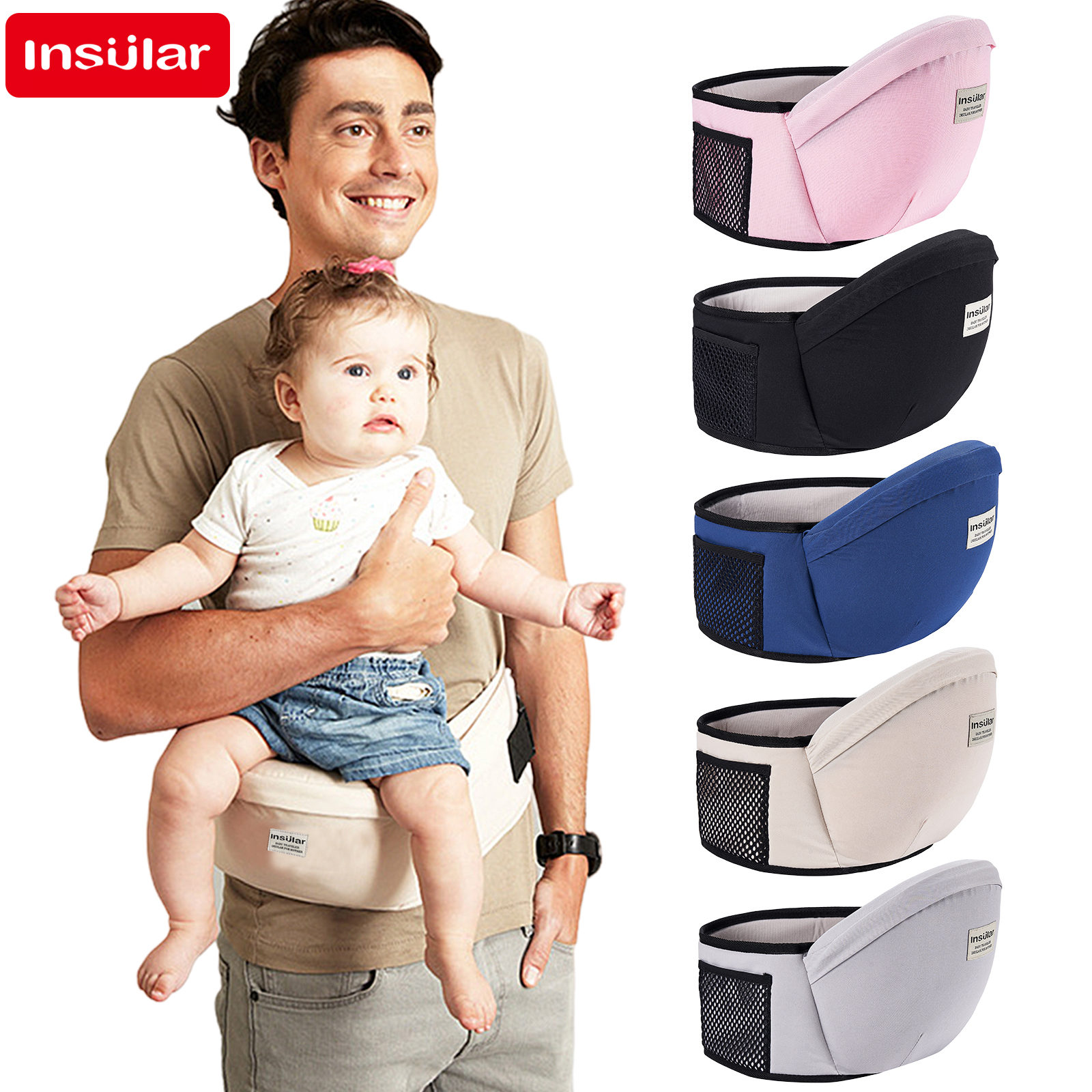 Baby Hip Seat Carrier Newborn  - Travel Accessories Hip Belt avaliação e preço