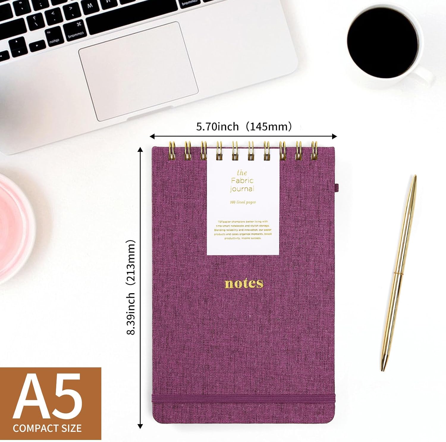 A5 Top Spiral Notebook Hardcov - Travel Notebook Journal avaliação e preço