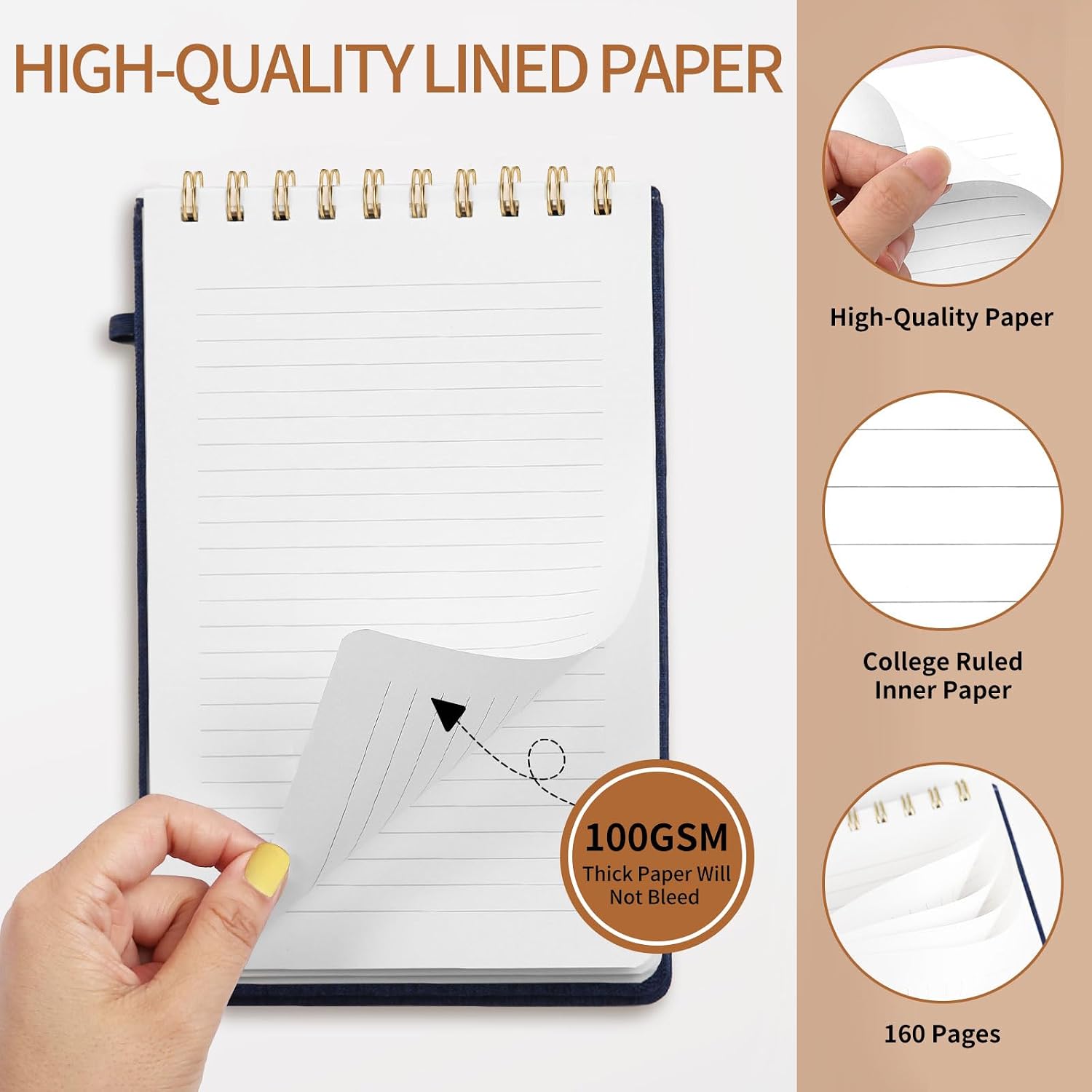 A5 Top Spiral Notebook Hardcov - Travel Notebook Journal avaliação e preço