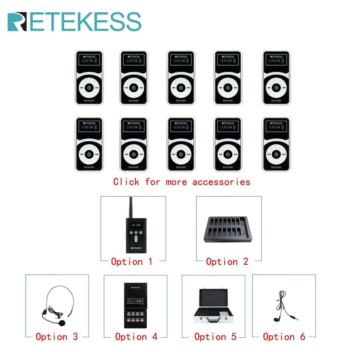 RETEKESS T130P T131P Tour Guid - Travel Accessories Guide avaliação e preço