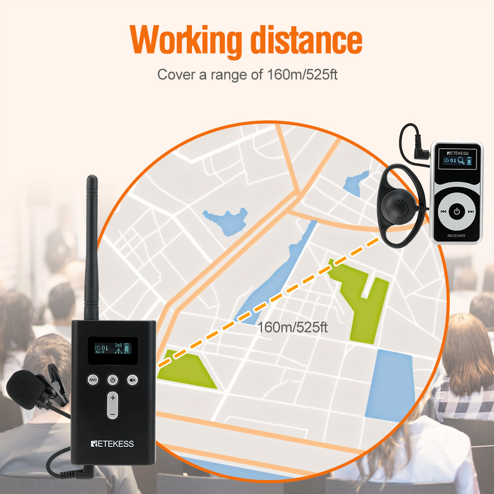 RETEKESS T130P T131P Tour Guid - Travel Accessories Guide avaliação e preço