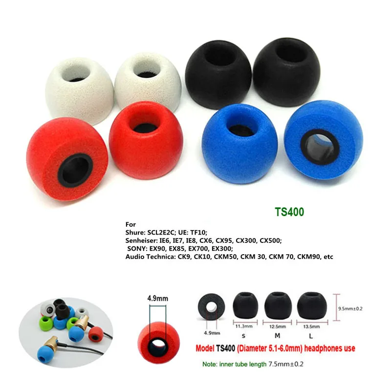 10Pairs Memory Foam Eartips TS - Earplug Set Foam avaliação e preço