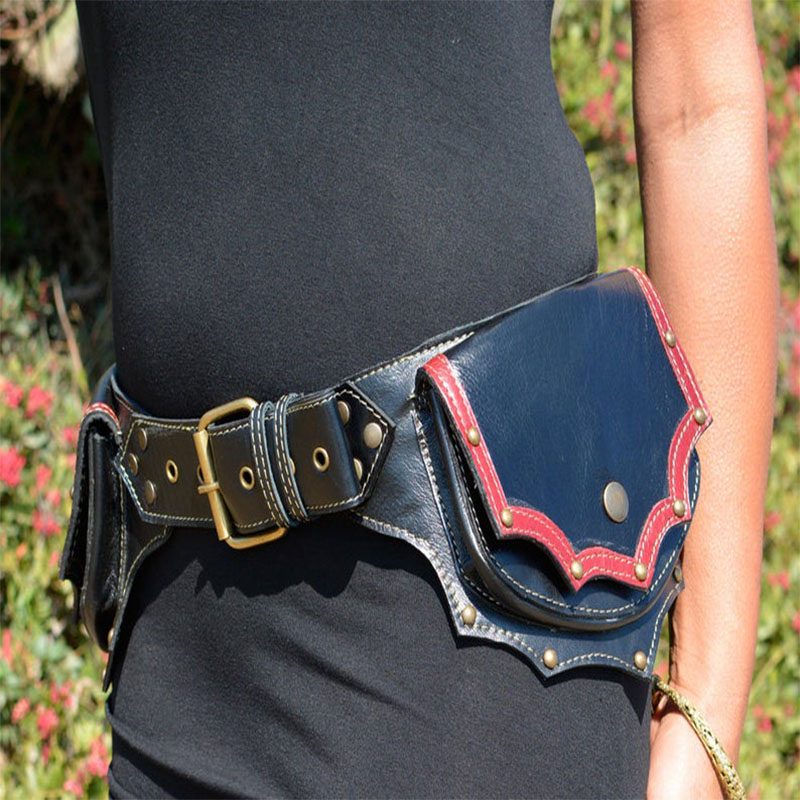 Steampunk Handmade Leather Uti - Travel Accessories Hip Belt avaliação e preço