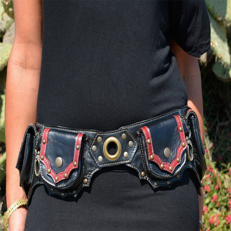 Steampunk Handmade Leather Uti - Travel Accessories Hip Belt avaliação e preço