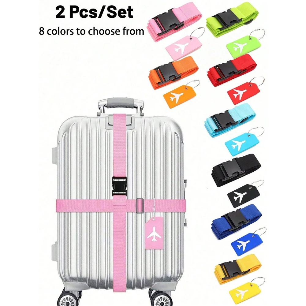 Luggage Strap Set with Luggage - Travel Accessories Gift Set avaliação e preço