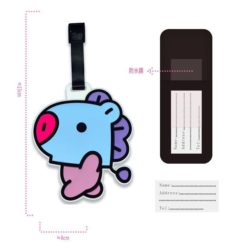 BT21 cartoon cute keychain Kaw - Travel Accessories Gift Set avaliação e preço