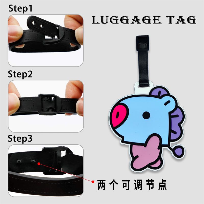 BT21 cartoon cute keychain Kaw - Travel Accessories Gift Set avaliação e preço
