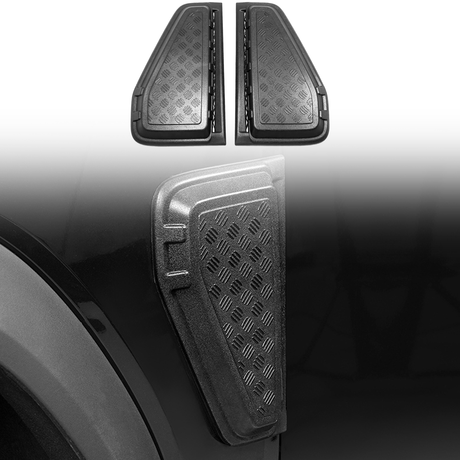 2Pcs ABS Car Fender Vents for  - Travel Accessories Guide avaliação e preço