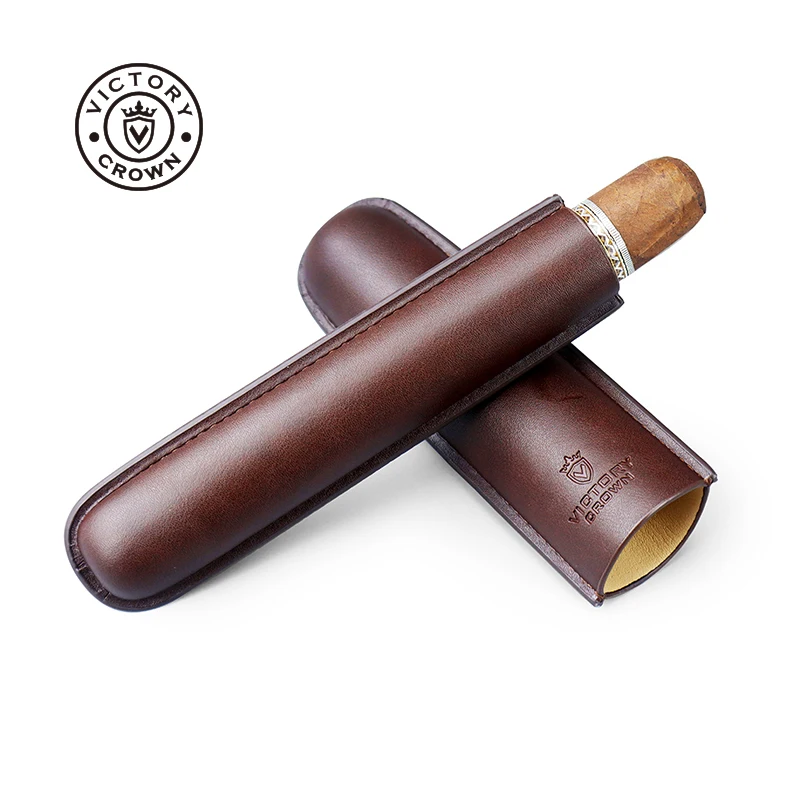 Leather Cigar Tube Humidor Por - Travel Accessories Youtube avaliação e preço