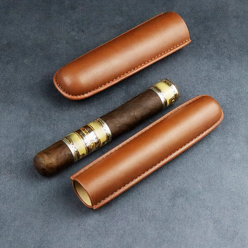 Leather Cigar Tube Humidor Por - Travel Accessories Youtube avaliação e preço