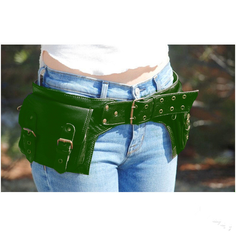Medieval Steampunk Leather Uti - Travel Accessories Hip Belt avaliação e preço
