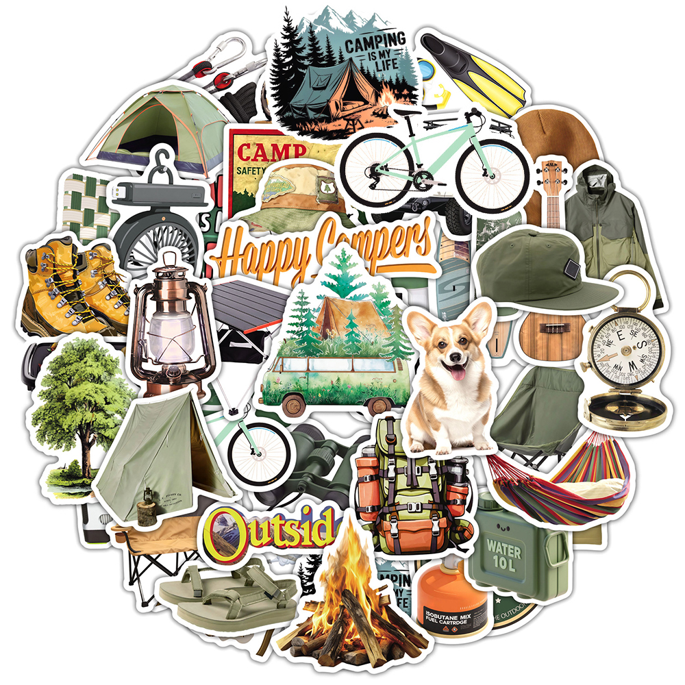 10/30/50pcs Outdoor Camping Hi - Travel Notebook Journal avaliação e preço