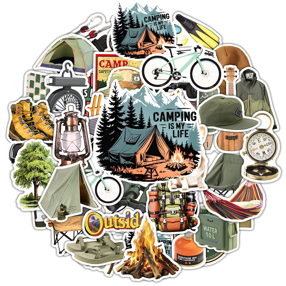 10/30/50pcs Outdoor Camping Hi - Travel Notebook Journal avaliação e preço