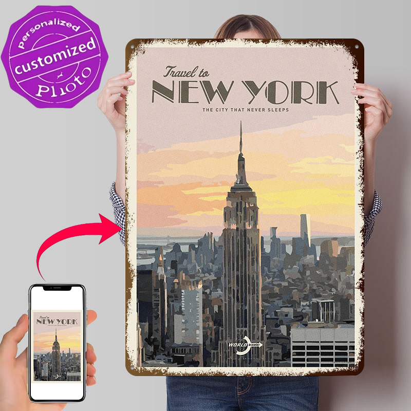 Travel to New York Poster Retr - Travel Accessories New York avaliação e preço