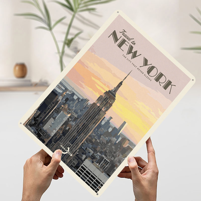 Travel to New York Poster Retr - Travel Accessories New York avaliação e preço