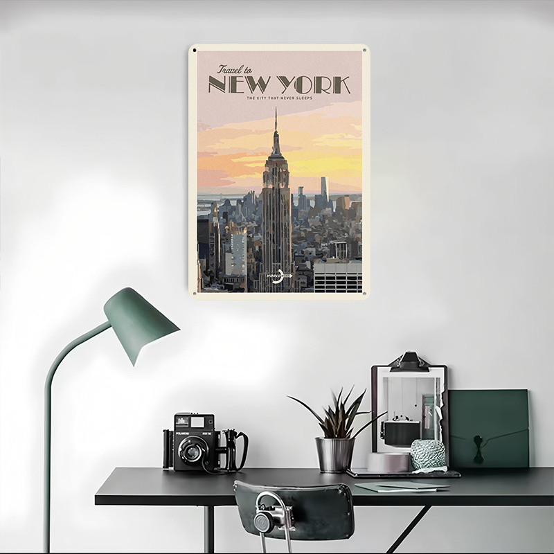 Travel to New York Poster Retr - Travel Accessories New York avaliação e preço