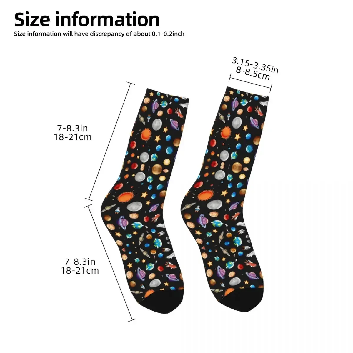 Space Travel Socks Harajuku Su - Travel Accessories Youtube avaliação e preço