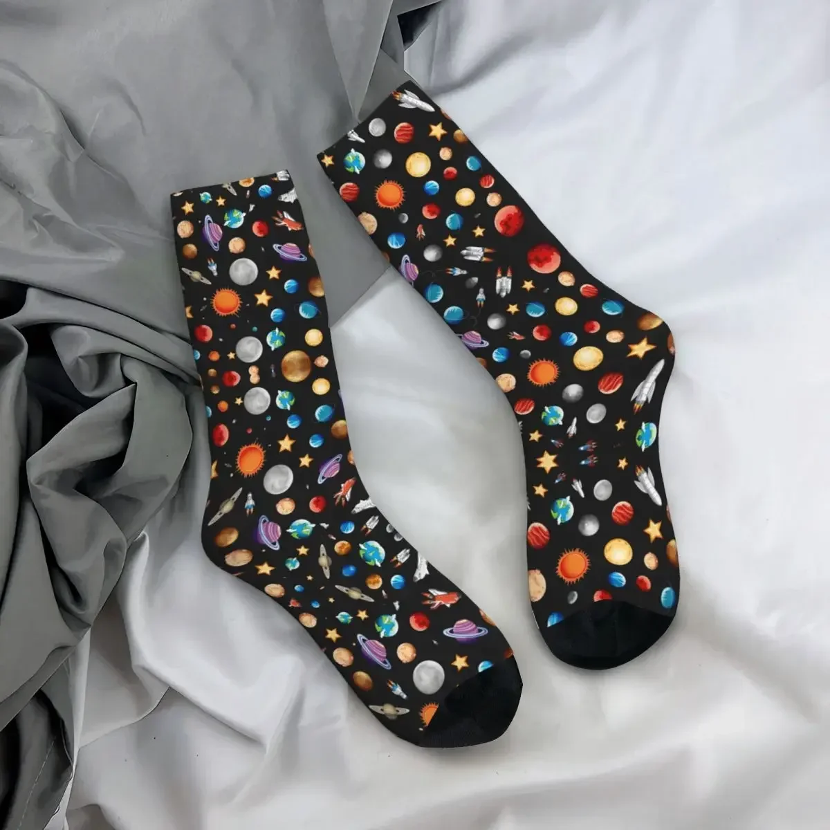 Space Travel Socks Harajuku Su - Travel Accessories Youtube avaliação e preço