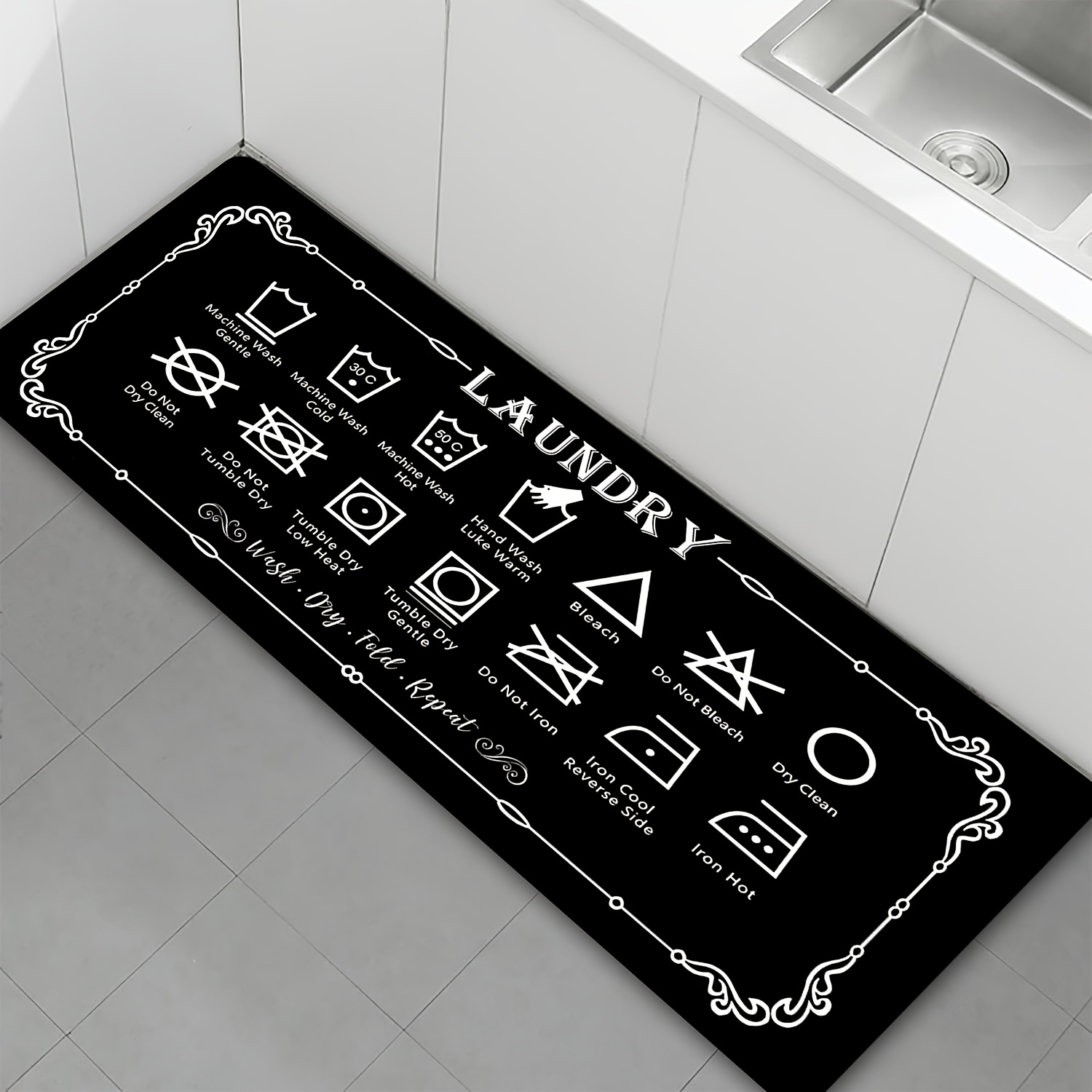 1 Piece Laundry Guide Mat - Bl - Travel Accessories Guide avaliação e preço