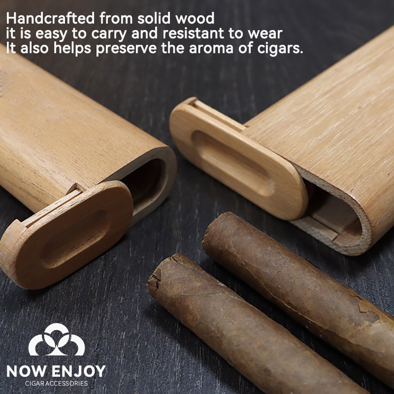 Portable Cigar Case Natural Ce - Travel Accessories Youtube avaliação e preço