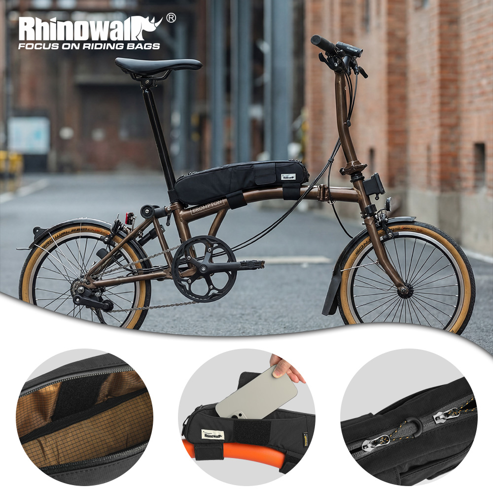 Rhinowalk Bicycle Top Tube Bag - Travel Accessories Youtube avaliação e preço