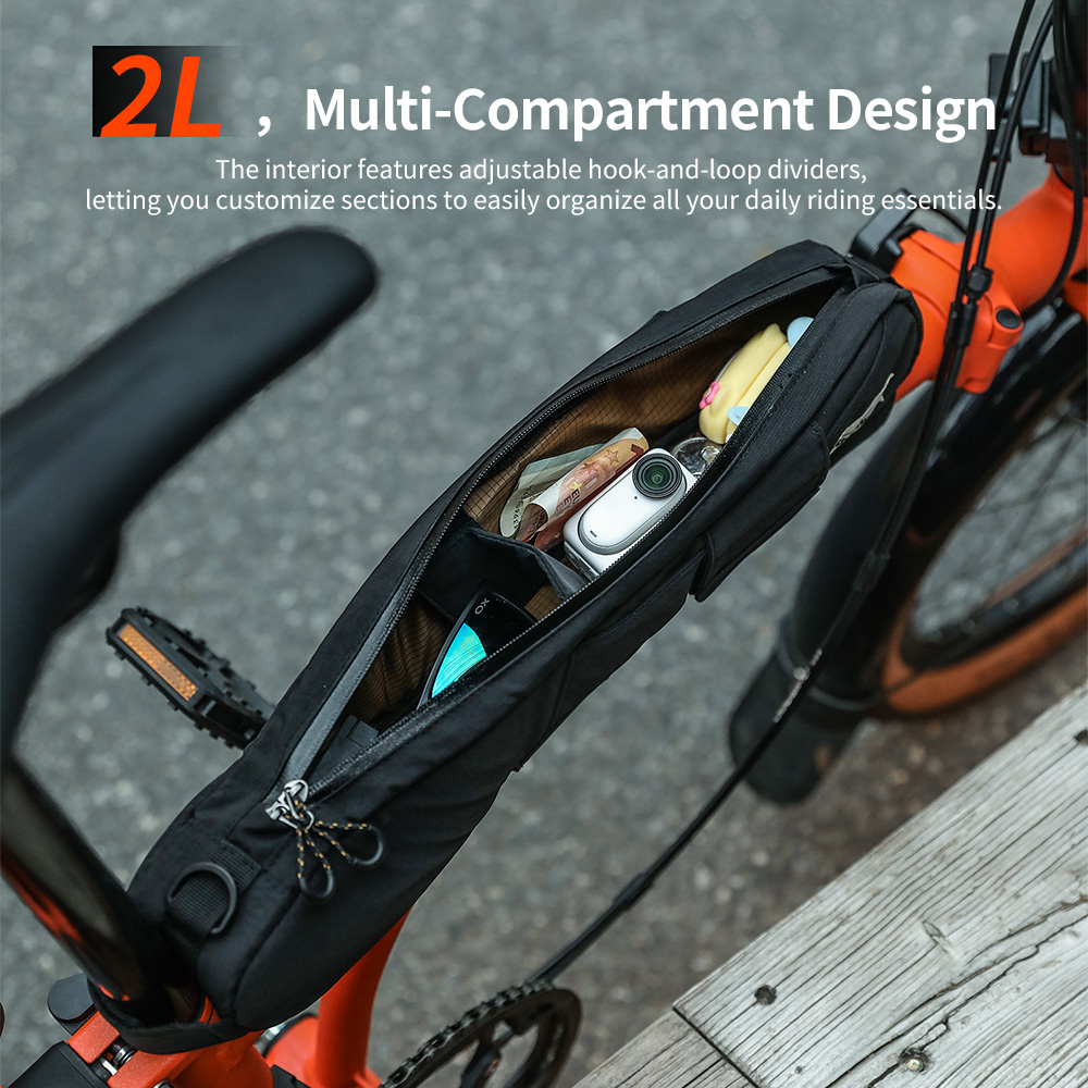 Rhinowalk Bicycle Top Tube Bag - Travel Accessories Youtube avaliação e preço