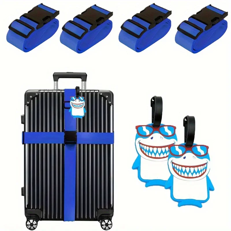 6 Pack Luggage Straps Luggage  - Travel Accessories Gift Set avaliação e preço